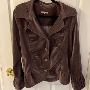 Gorgeous Mauve Velvet Blazer - Size 16